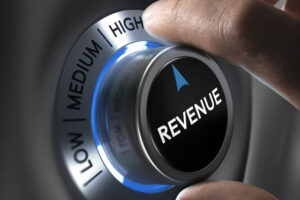 revenue gauge set to high